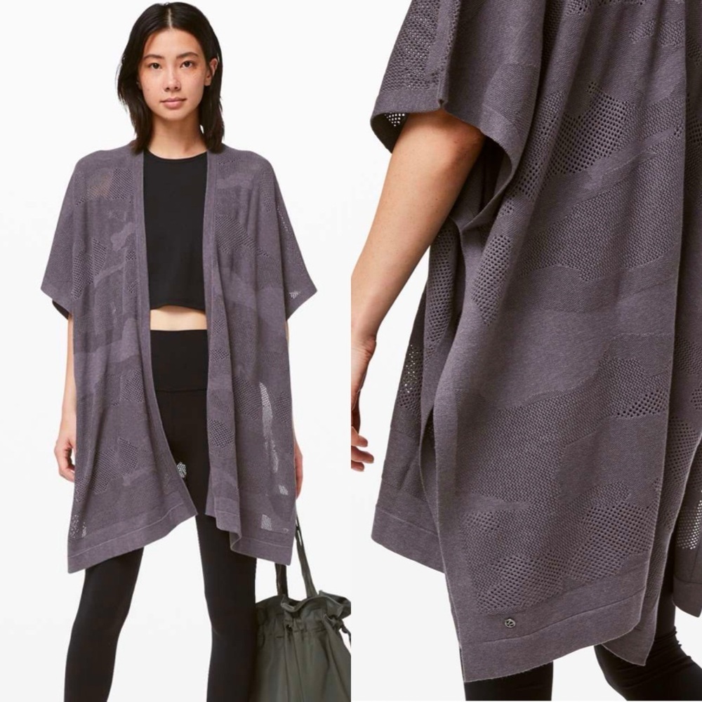 lululemon Find Your Light Wrap Cardigan Heathered‎ Moonwalk